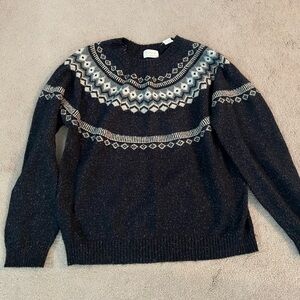 Black and White Patterned Sweater